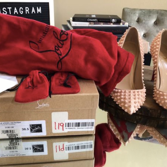 Christian Louboutin Spiked Pigalle in pink! - Picture 7 of 8